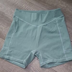 Women's Athletic Shorts in Teal